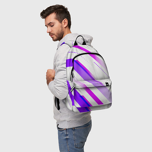 Рюкзак Color white pink / 3D-принт – фото 5