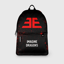 Рюкзак Imagine Dragons - red gradient по-центру, цвет: 3D-принт — фото 2