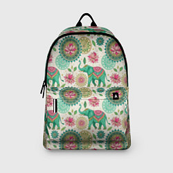 Рюкзак Слоны и мандалы паттерн в индийской стилистике, цвет: 3D-принт — фото 2
