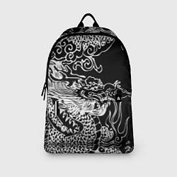 Рюкзак Белый дракон на черном, цвет: 3D-принт — фото 2