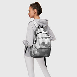 Рюкзак Suzuki - white gradient посередине, цвет: 3D-принт — фото 2