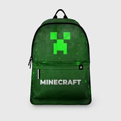 Рюкзак Minecraft - green gradient по-центру, цвет: 3D-принт — фото 2