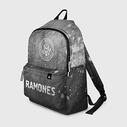 Рюкзак Ramones - grey gradient по-центру, цвет: 3D-принт
