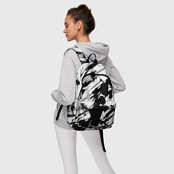 Рюкзак Брызги и штрихи черной краски, цвет: 3D-принт — фото 2