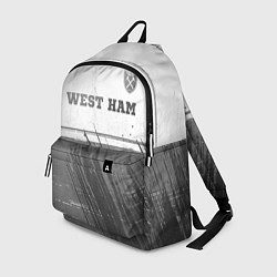 Рюкзак West Ham - white gradient посередине, цвет: 3D-принт