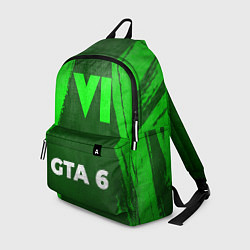 Рюкзак GTA 6 - green gradient по-центру, цвет: 3D-принт