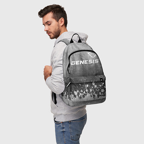 Рюкзак Genesis - grey gradient посередине / 3D-принт – фото 5