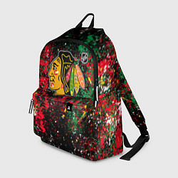 Рюкзак Chicago Blackhawks NHL black, цвет: 3D-принт