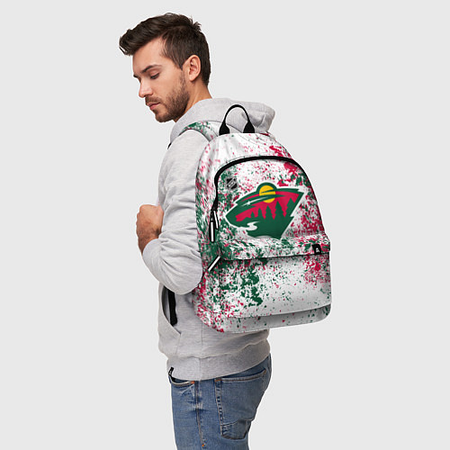 Рюкзак Minnesota Wild NHL white / 3D-принт – фото 5