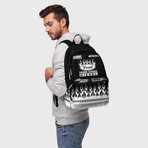 Рюкзак Dead black - Bones / 3D-принт – фото 5