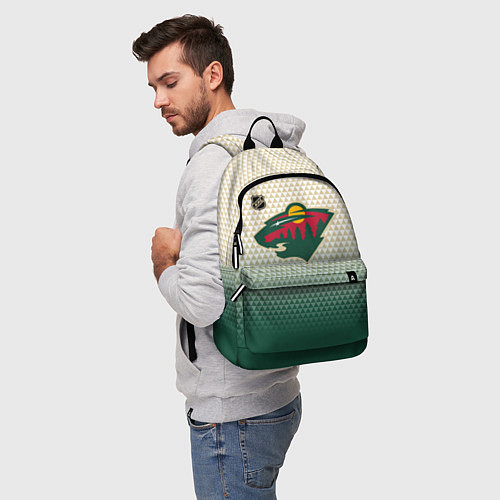 Рюкзак Миннесота Уайлд - геометрический градиент / 3D-принт – фото 5