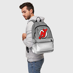 Рюкзак Нью Джерси Девилз - геометрический градиент, цвет: 3D-принт — фото 2