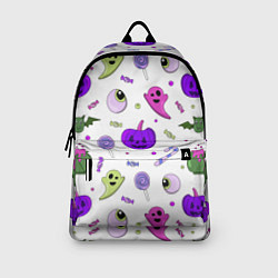 Рюкзак Halloween purple pumpkin pattern, цвет: 3D-принт — фото 2