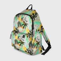 Рюкзак Palm black yellow white, цвет: 3D-принт