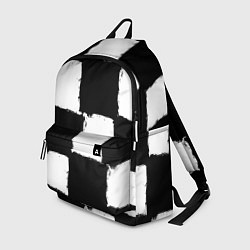 Рюкзак Черные квадраты в виде шахматной доски, цвет: 3D-принт