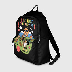 Рюкзак Red Hot Chili Peppers, мультяшный стиль, цвет: 3D-принт