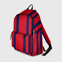 Рюкзак Color black red stripes, цвет: 3D-принт