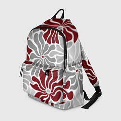 Рюкзак Цветы cherry and grey pattern, цвет: 3D-принт