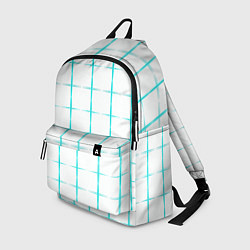 Рюкзак Color white light blue crosses, цвет: 3D-принт