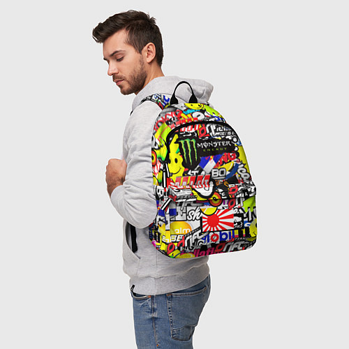 Рюкзак Monster energy брендовый стиль / 3D-принт – фото 5