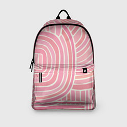 Рюкзак Абстрактный узор розовый, цвет: 3D-принт — фото 2