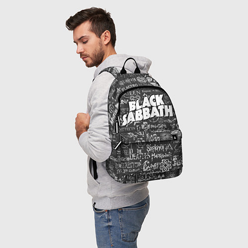 Рюкзак Black Sabbath pattern / 3D-принт – фото 5