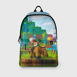 Рюкзак Майнкрафт - мальчик с гитарой на коне, цвет: 3D-принт — фото 2