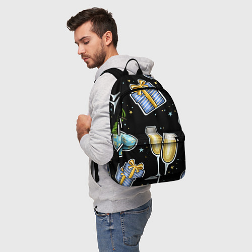 Рюкзак Новогодний вайб / 3D-принт – фото 5