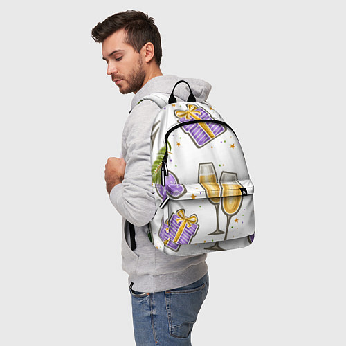 Рюкзак Новогодний вайб / 3D-принт – фото 5