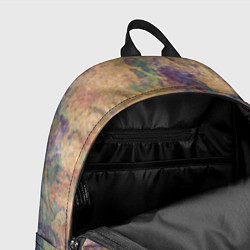 Рюкзак Абстракция - pink marble with blue flecks, цвет: 3D-принт — фото 2