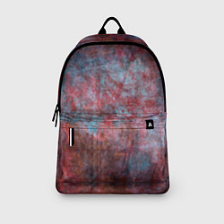 Рюкзак Абстракция - red rust on blue, цвет: 3D-принт — фото 2