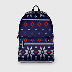 Рюкзак Вязаный новогодний узор, цвет: 3D-принт — фото 2