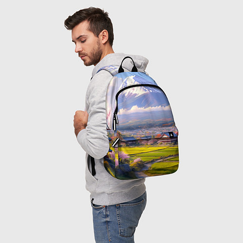 Рюкзак Сакура у подножия Фудзиямы / 3D-принт – фото 5