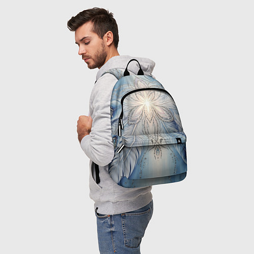 Рюкзак Ледяной перьевой орнамент со светом / 3D-принт – фото 5