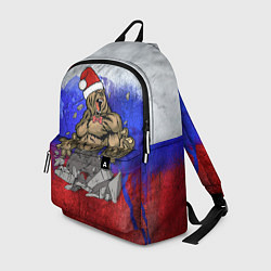 Рюкзак Новогодний медведь РФ, цвет: 3D-принт