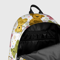 Рюкзак Любимые медвежата, цвет: 3D-принт — фото 2