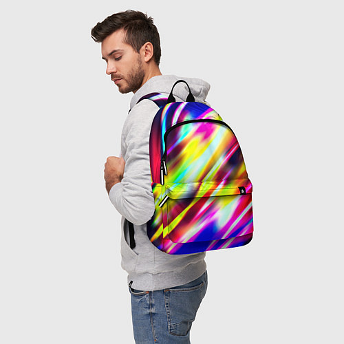 Рюкзак Цветные блики / 3D-принт – фото 5