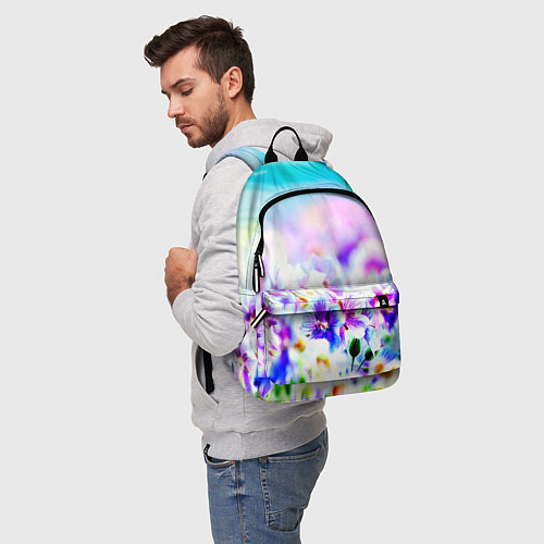 Рюкзак Цветочное поле / 3D-принт – фото 5