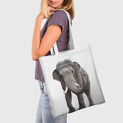 Сумка-шопер Большой слон, цвет: 3D-принт — фото 2