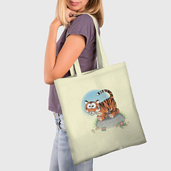 Сумка-шопер Маленький тигренок, цвет: 3D-принт — фото 2