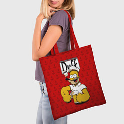 Сумка-шопер Duff Beer, цвет: 3D-принт — фото 2