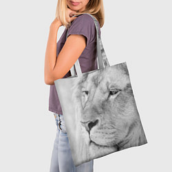 Сумка-шопер Мудрый лев, цвет: 3D-принт — фото 2