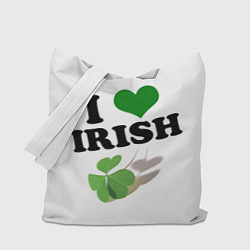 Сумка-шопер Ireland, I love Irish, цвет: 3D-принт