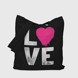 Сумка-шопер Love Heart, цвет: 3D-принт