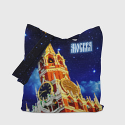 Сумка-шопер Москва - Спасская башня, цвет: 3D-принт