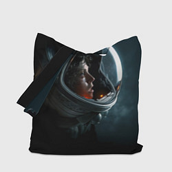 Сумка-шопер Девушка космонавт, цвет: 3D-принт