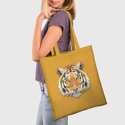 Сумка-шопер Геометрический тигр, цвет: 3D-принт — фото 2