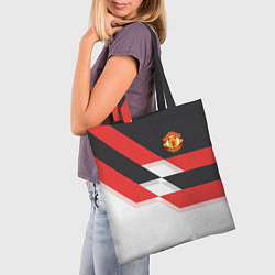 Сумка-шопер Manchester United: Stipe, цвет: 3D-принт — фото 2