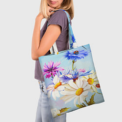 Сумка-шопер Flowers, цвет: 3D-принт — фото 2