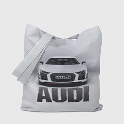 Сумка-шоппер Audi серебро